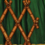 a vintage french faux bamboo coat rack
