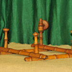 a vintage french faux bamboo coat rack