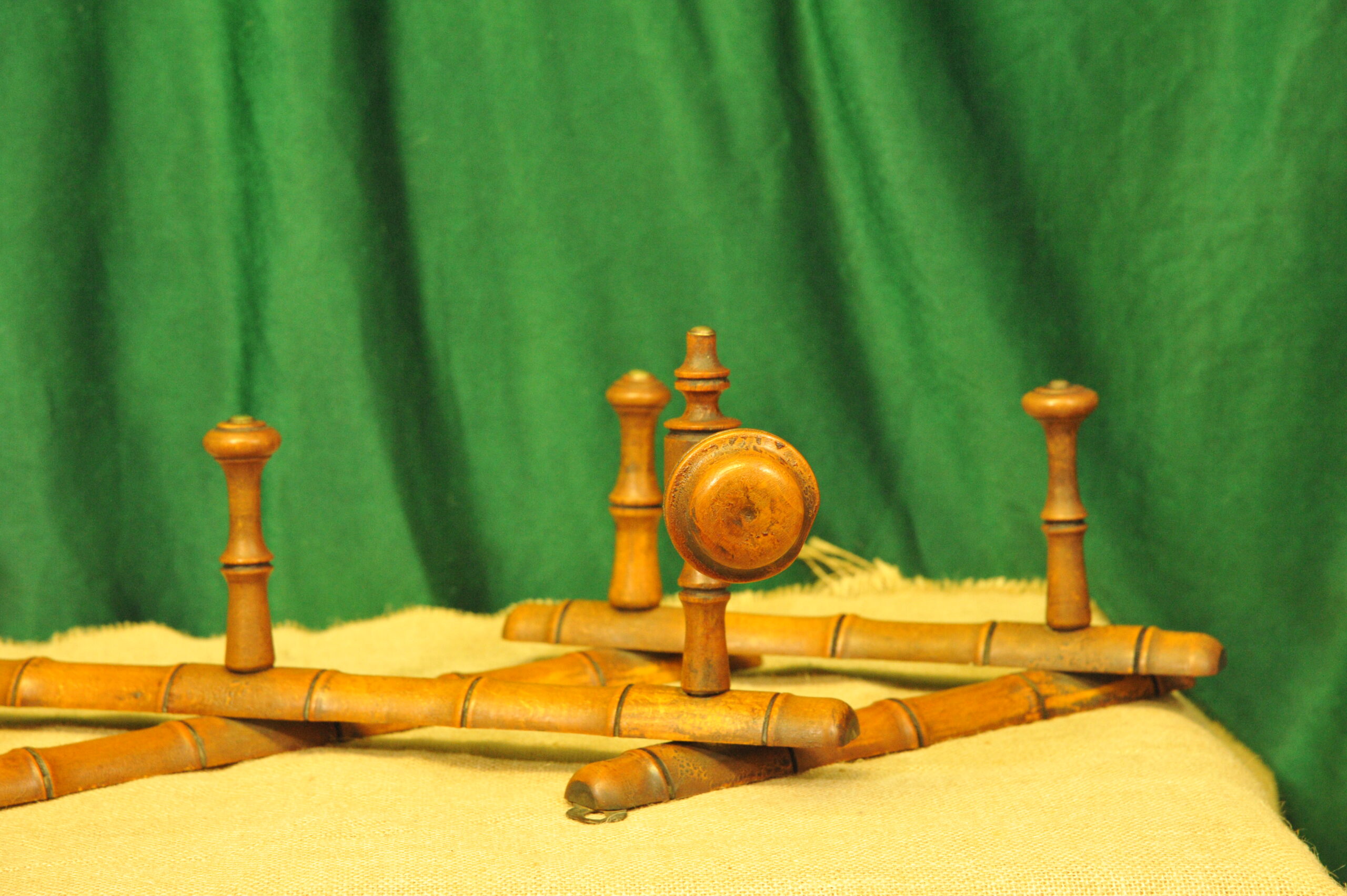 a vintage french faux bamboo coat rack