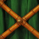 a vintage french faux bamboo coat rack
