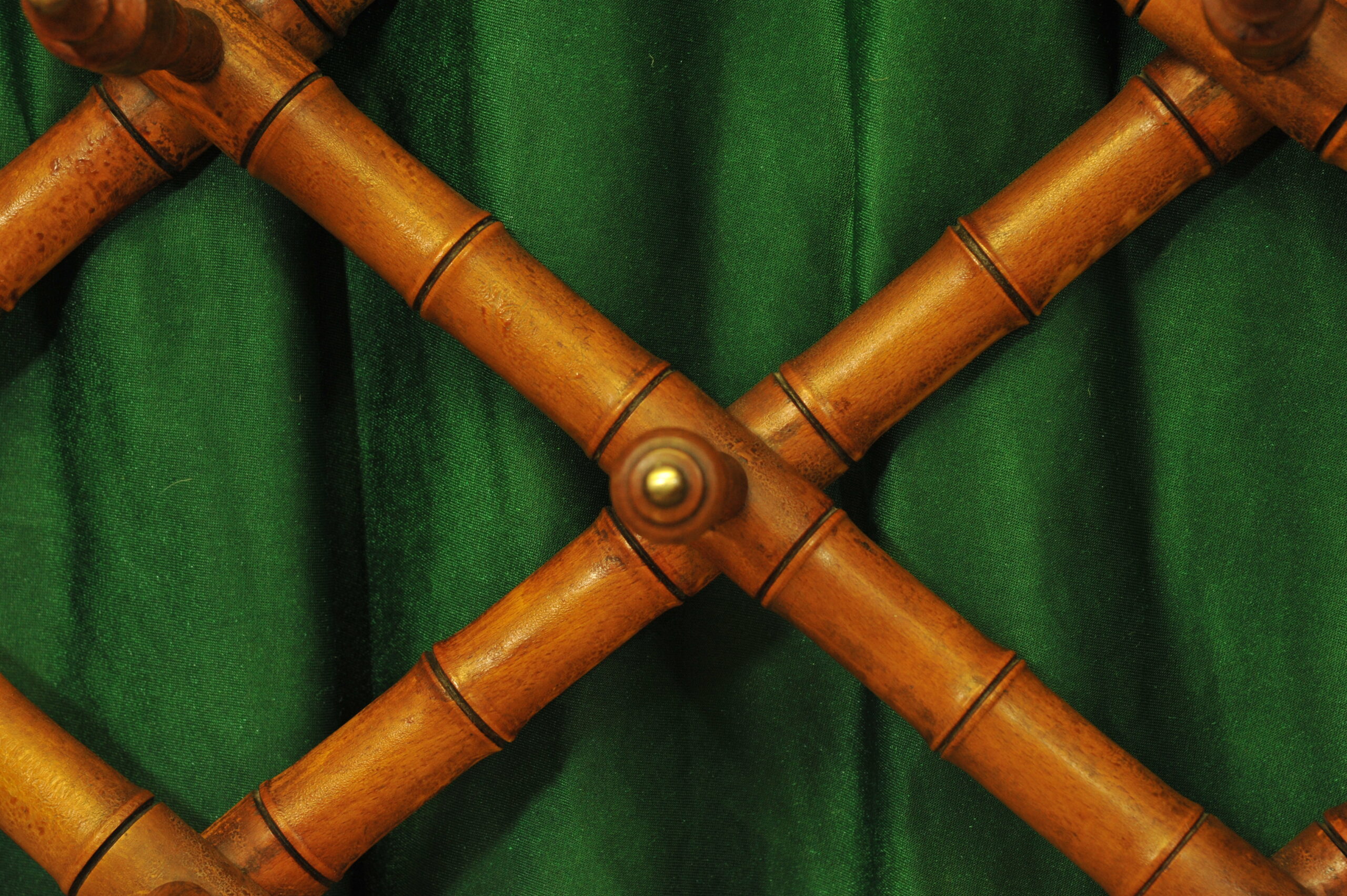 a vintage french faux bamboo coat rack