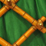 a vintage french faux bamboo coat rack