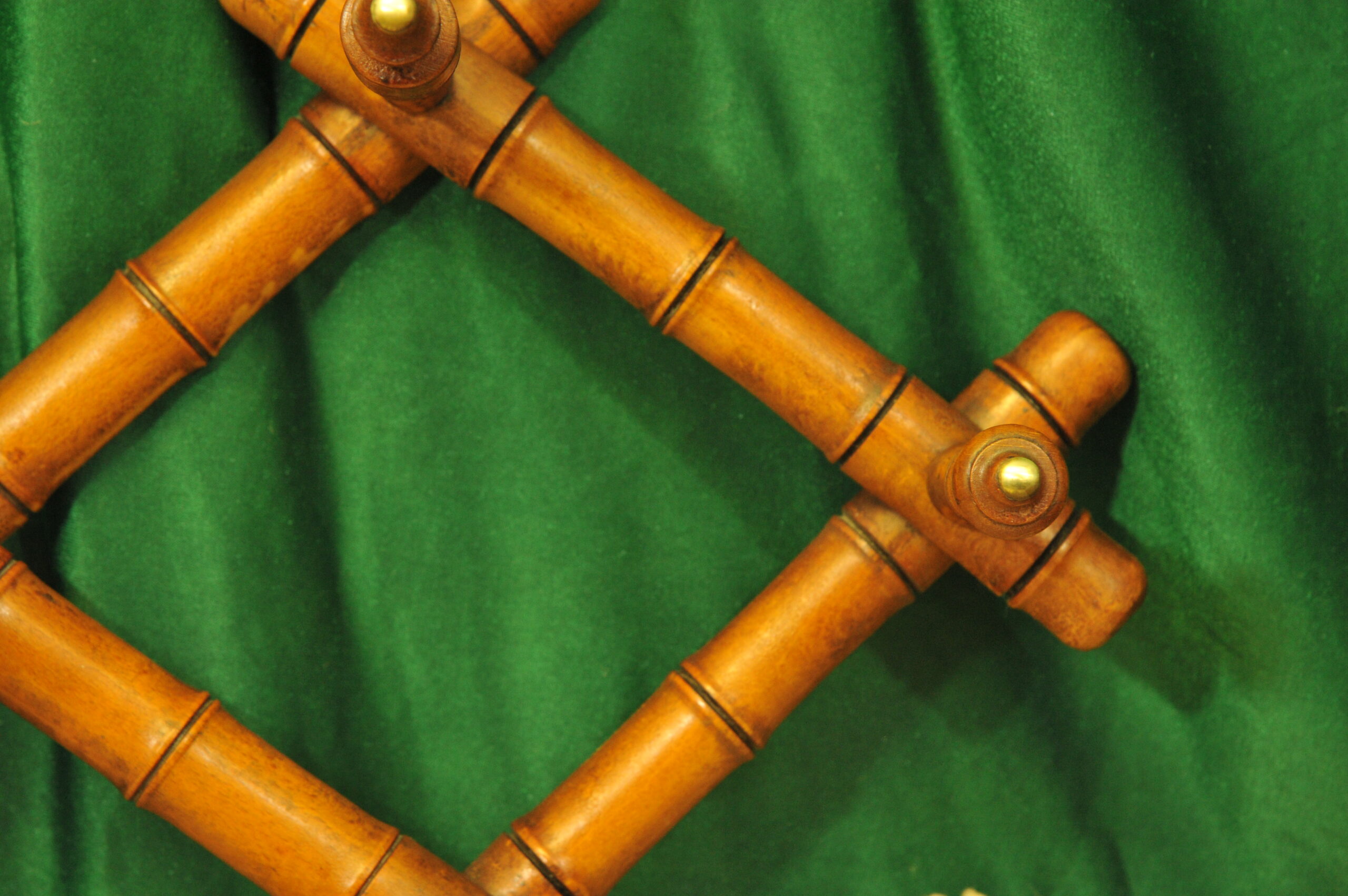 a vintage french faux bamboo coat rack