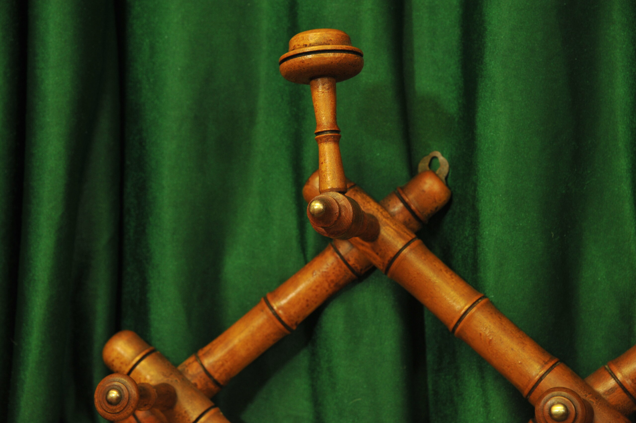 a vintage french faux bamboo coat rack
