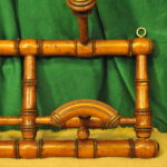 a vintage french faux bamboo coat rack