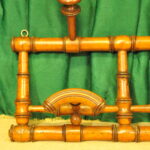 a vintage french faux bamboo coat rack