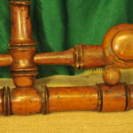 a vintage french faux bamboo coat rack