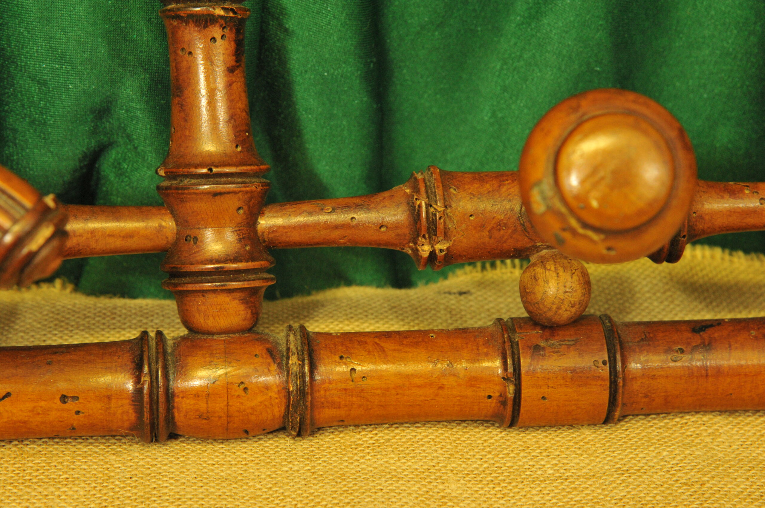 a vintage french faux bamboo coat rack