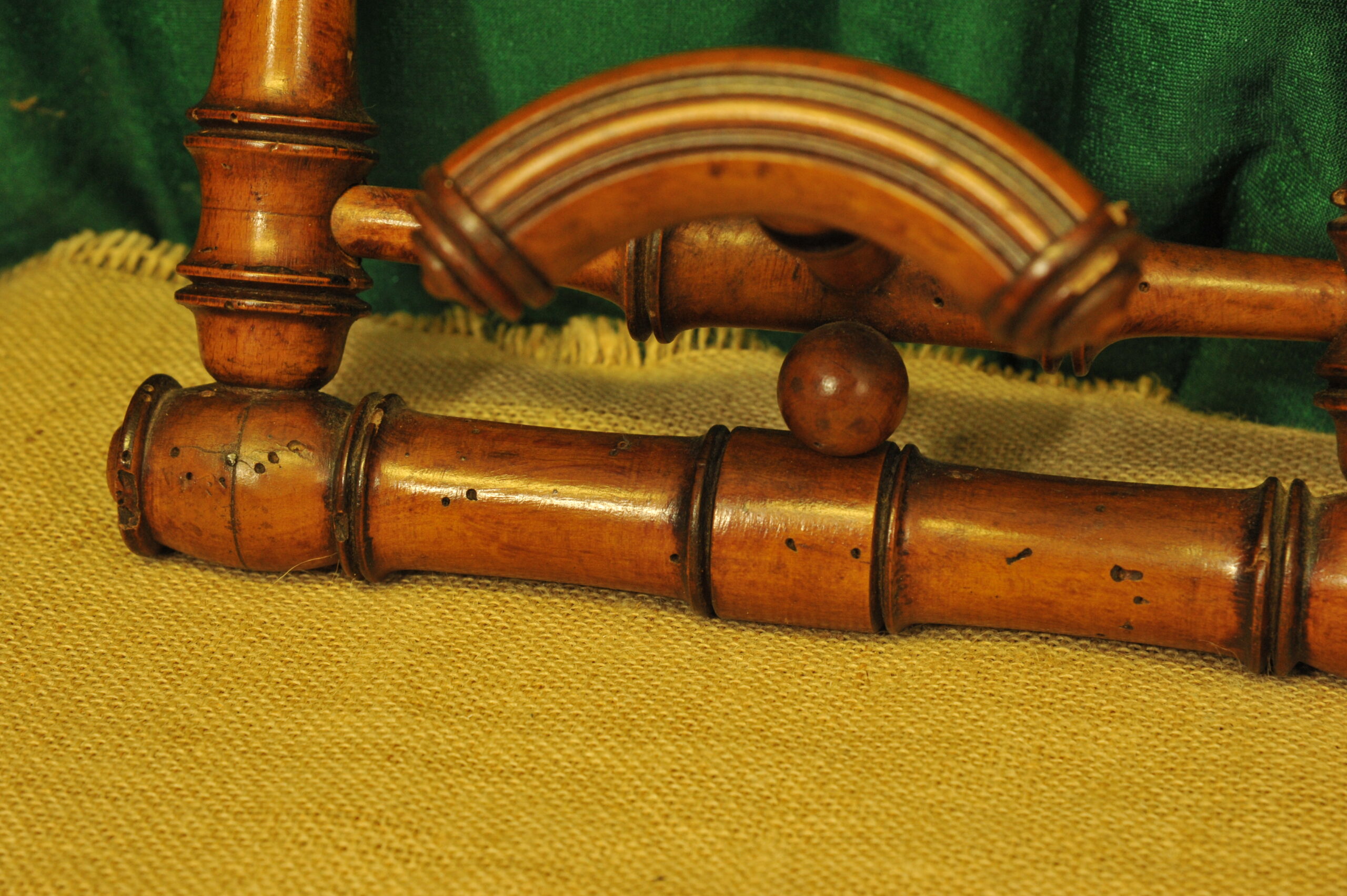 a vintage french faux bamboo coat rack