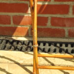 vintage french faux bamboo table and chair set