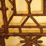 antique french cast iron faux bamboo hat, coat & umbrella stand c.1890–1900
