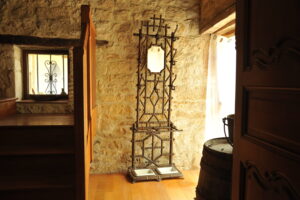 antique french cast iron faux bamboo hat, coat & umbrella stand c.1890–1900
