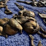 stunning and rare set of 19 gilt bronze appliques by poix blin