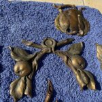 stunning and rare set of 19 gilt bronze appliques by poix blin