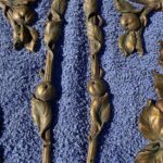 stunning and rare set of 19 gilt bronze appliques by poix blin