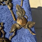 stunning and rare set of 19 gilt bronze appliques by poix blin